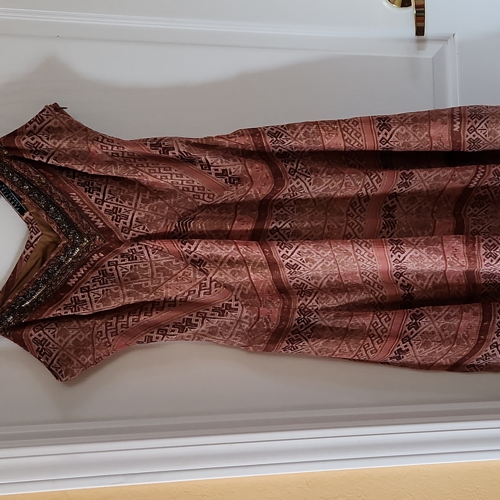 Silk, beaded dress